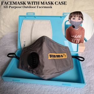 Gray Child Face Mask with Insert Kids Face Shield